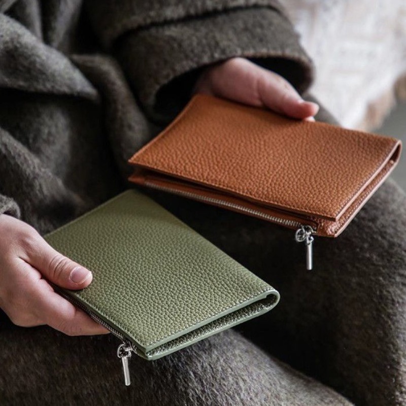 Card Top Loader - Funda de cuero para pasaporte, funda