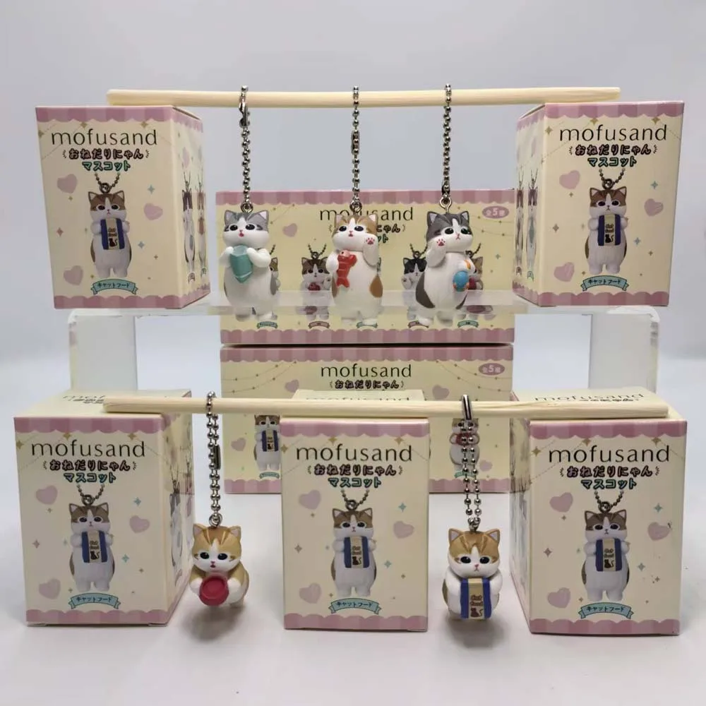 Action Figure Stand - Mofusand Llavero de Gato Kawaii, Caja