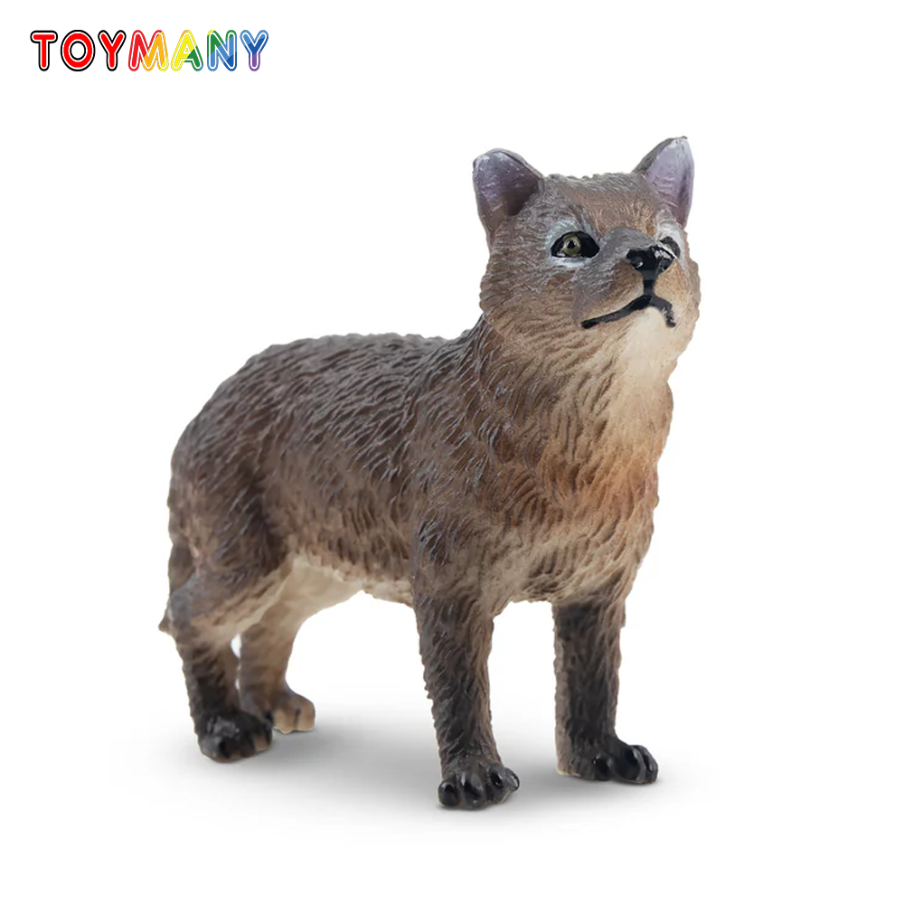 Action Figure Stand - Toymany simulación de pie lobo gris