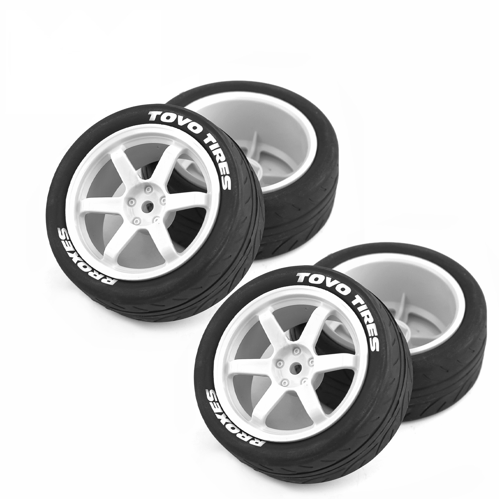 Tamiya Model Rc Car - Neumáticos de goma para carreras de