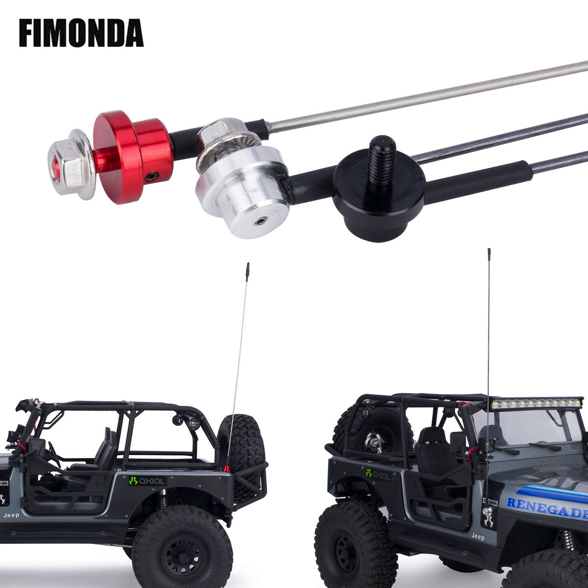 Tamiya Model Rc Car - Antena de simulación ajustable de Metal