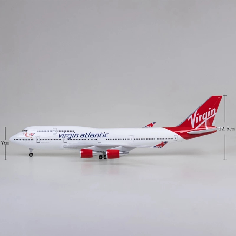 Modelo de Avión Virgin Atlanti - Model Airplane Plastic reseña y precio