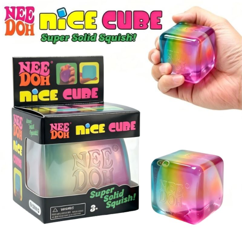 Schylling NeeDoh Rainbow Cube  - Fidget Cube Original reseña y precio